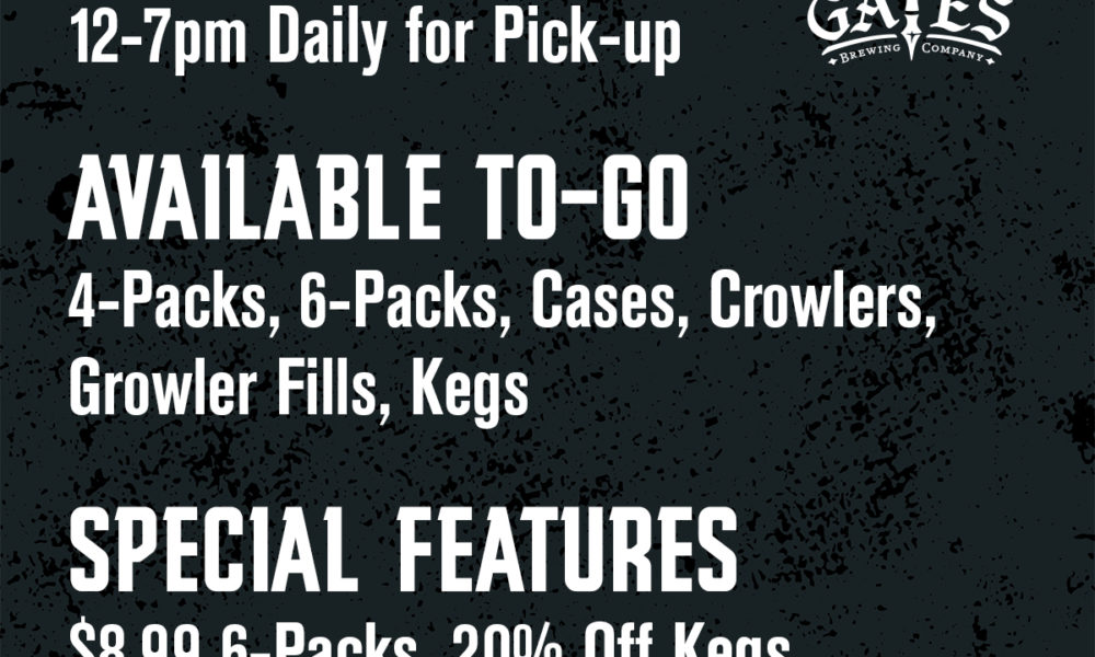 Beer To-Go Available