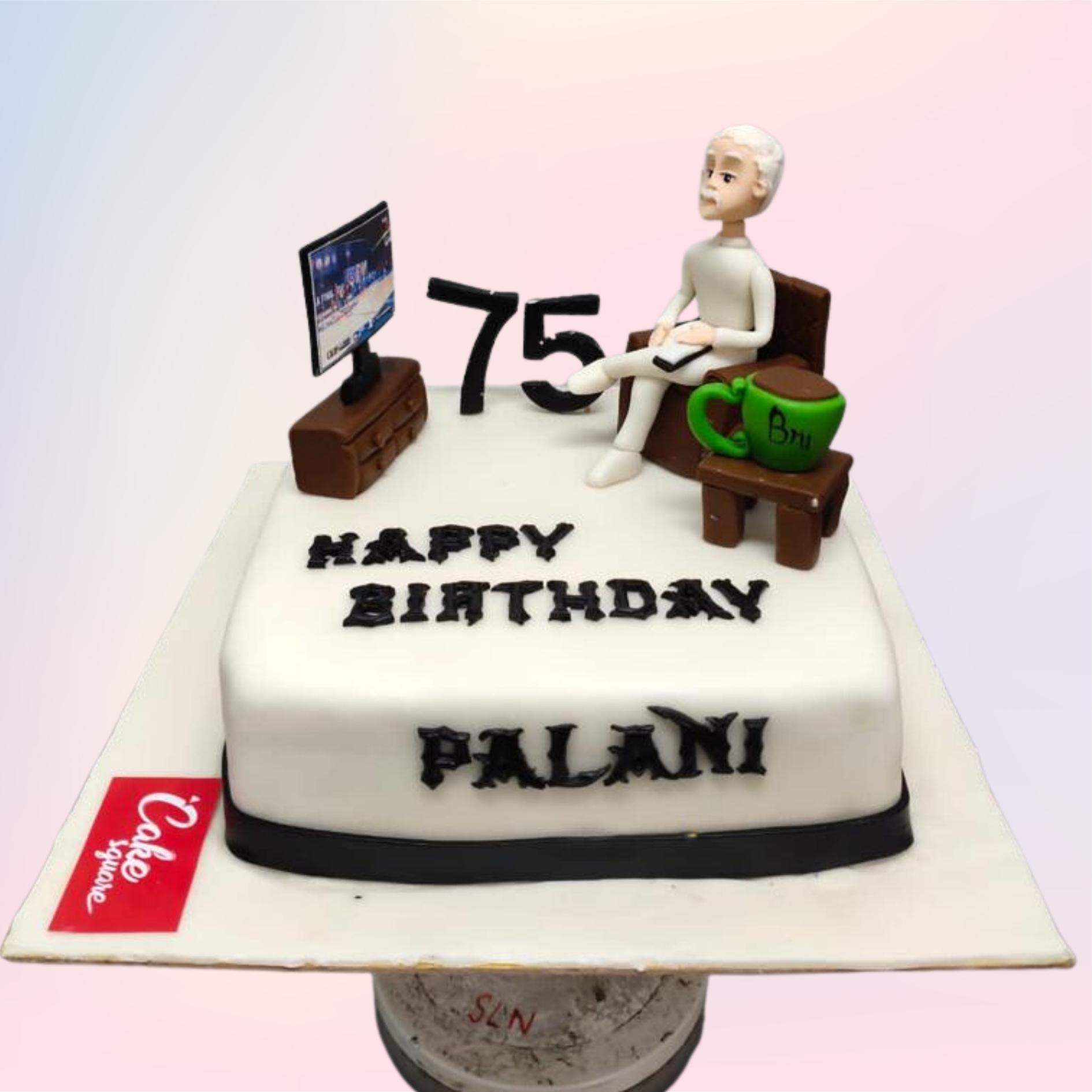 75th Birthday Cake #kjselegantpastries #customcakes #bakery #birthdaycake # cakes #cake #cakesofinstagram | Instagram