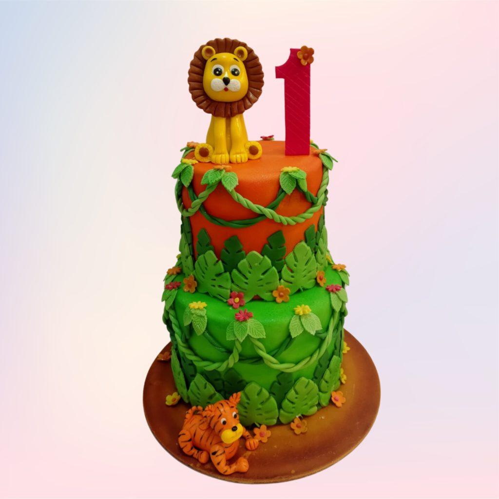 Jungle Theme Birthday Cake - Manbhari Cakes