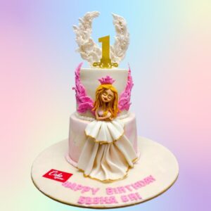 Amazing Angel Girls Birthday Cake 4 Kg for girls with soft pastel colors and delicate wing details.