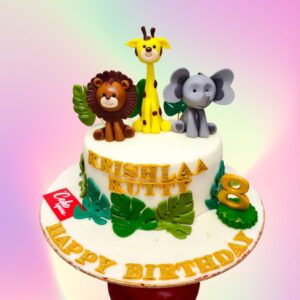 A Amazing Little Animals Kids Birthday Cakes 1 kg, Featuring cute animal decorations and playful designs, perfect for a fun and adorable birthday celebration.