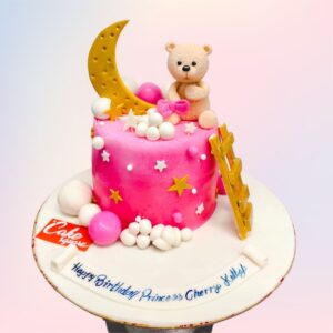 Amazing Little Pink Teddy Birthday Cake 1 Kg – A cute and special cake for your little one’s birthday. Order from Cake Square Chennai today!