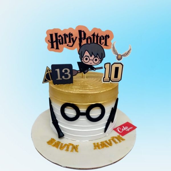 Magical Awesome Harry Potter Boys Birthday Cake 1 Kg with wizarding world motifs and iconic symbols