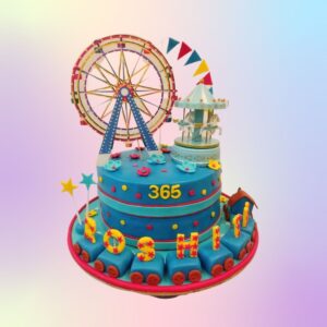 Festive Best Colourful Carnival Girls Birthday Cake 2 Kg with vibrant decorations and playful designs