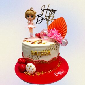 Best Doll Girl Birthday Cake 2 Kg, a charming and stylish cake for a special celebration.