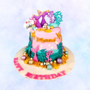 Best Mesmerising Mermaid Girls Birthday Cake 2 Kg. Enchanting 2 Kg mermaid-themed birthday cake with shimmering scales and ocean-inspired decorations.