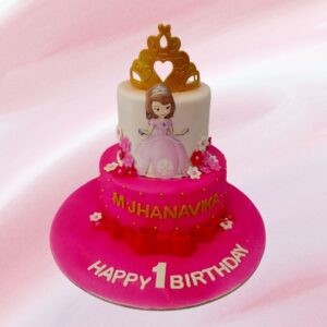 Best Pretty Sophia Theme Girls Birthday Cake 3 Kg, a charming and elegant cake for a special celebration.