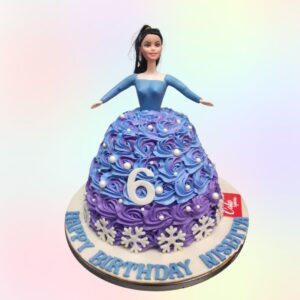 Best Purple Barbie dolls Birthday Cake 2 Kg, a delightful and stylish cake for a special celebration.