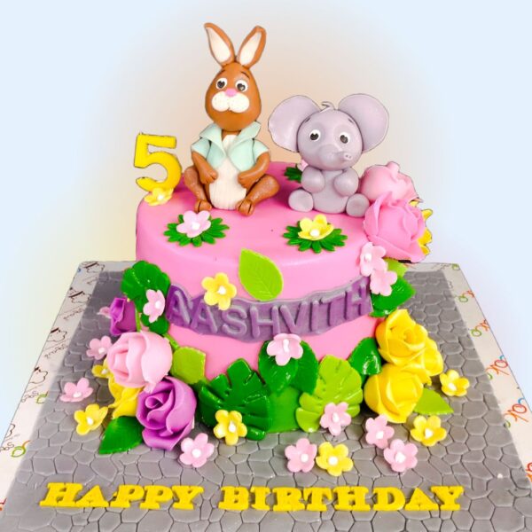 Best Running Rabbit Kids Birthday Cake 2 Kg, a fun cake for a lively celebration.