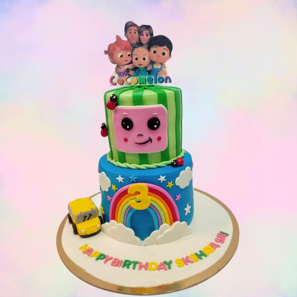 Cocomelon Family Theme Birthday Cake - Cake Square Chennai | Cake Shop ...