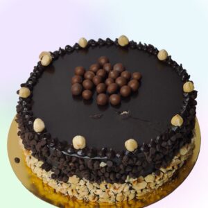 Rich and sinful Chocolate Hazelnut 1Kg Birthday Cake is made with dark chocolate and premium Hazelnuts just for your special days.