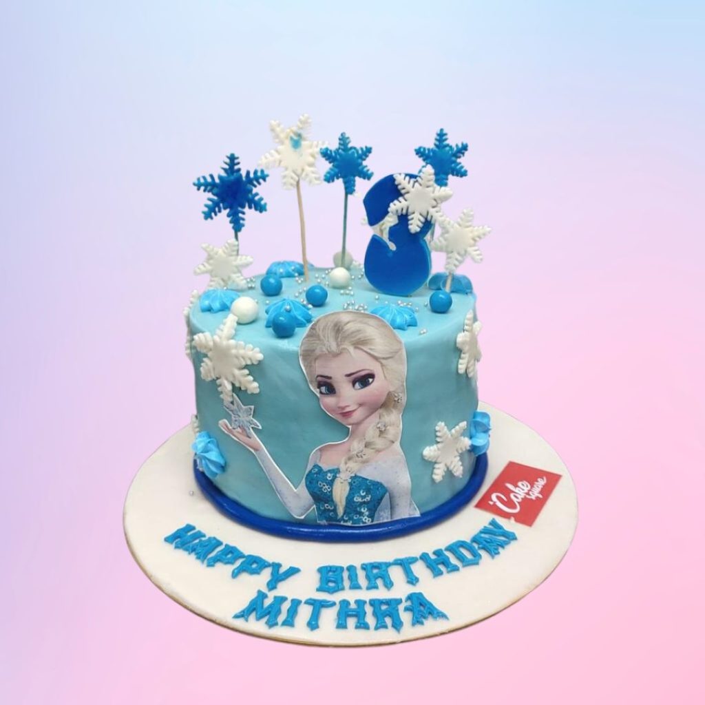 Frozen Theme Girls Birthday Cake - Cake Square Chennai | Cake Shop in ...