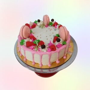 Macaroons on a cake? yes Macaroon 1 Kg Birthday Cake is specially designed by Cake Square Chennai for you.