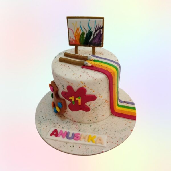 Modern Magical Artist Birthday Cake 1 Kg, a creative and whimsical cake for a special celebration.