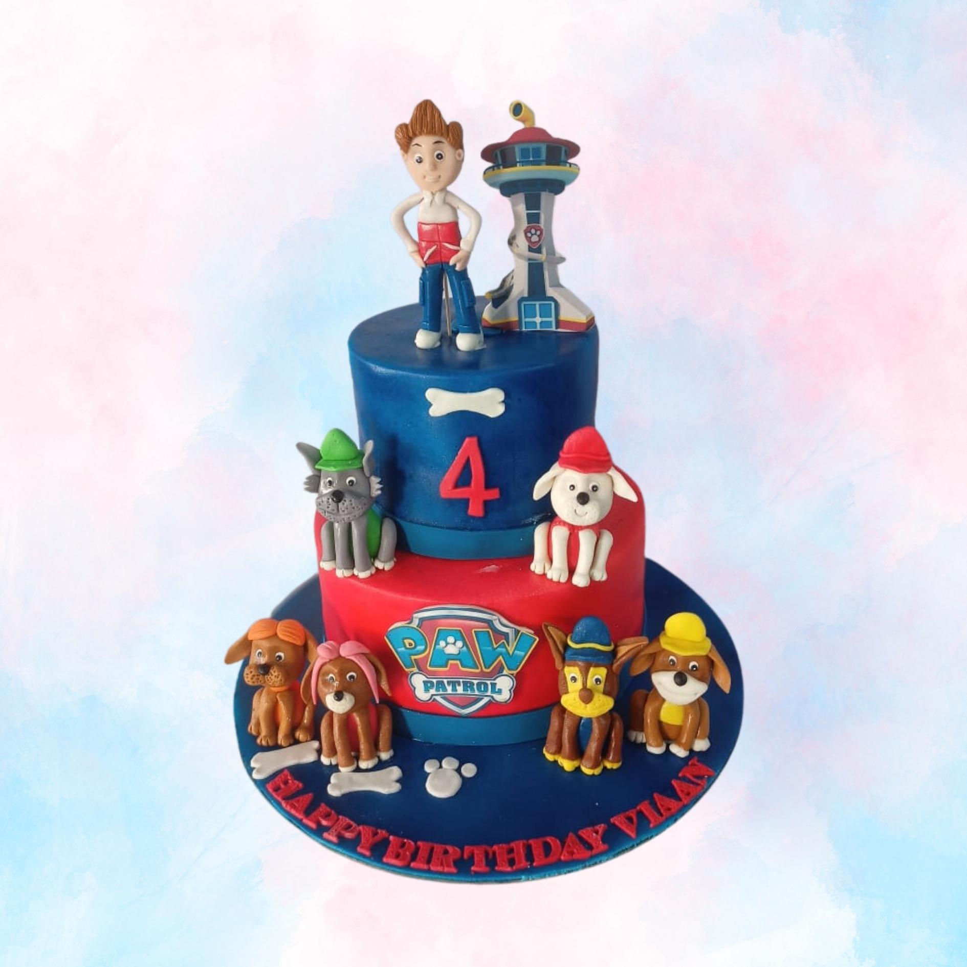 Paw Patrol Themed Cake Topper | Round, Square, Rectangle & Cupcake Avail. –  Edible Cake Toppers