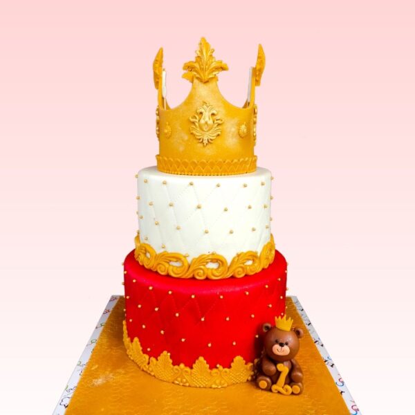 Princess Crown First Birthday Cakes 4 Kg, a charming cake for a little girl’s milestone celebration.