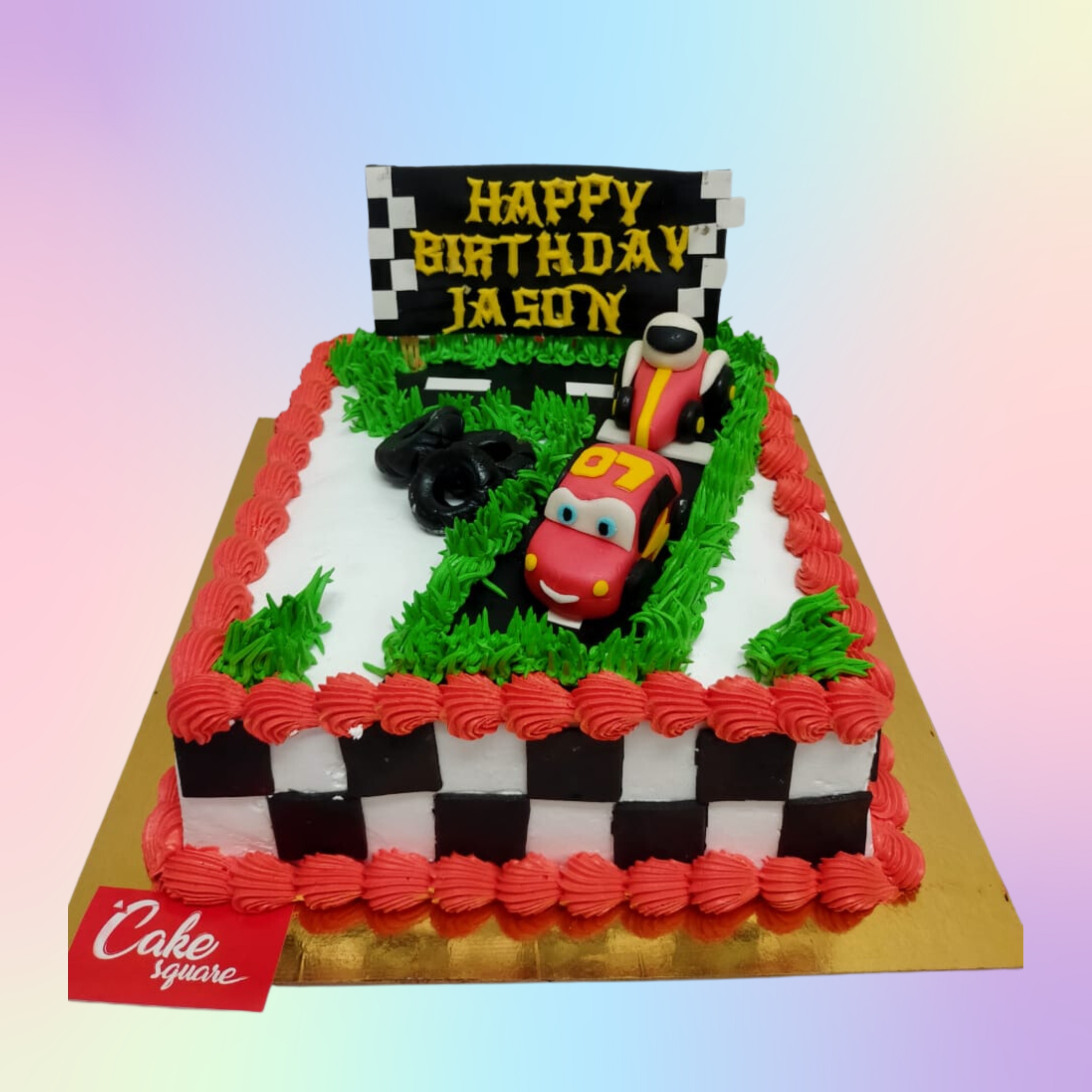 2 Tier Car Birthday Cake for Boys Online | YummyCake