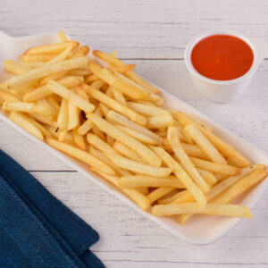 Small French Fries 60 gms. Golden, crispy small portion of French fries, 60 grams.