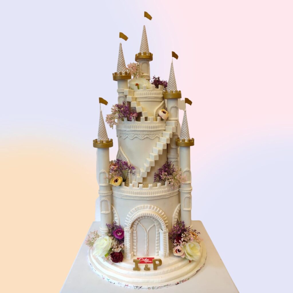 I absolutely loved making this medieval castle cake. From the turrets and  portcullis to the moat and draw … | Castle cake, Castle cake topper, Castle  birthday cakes