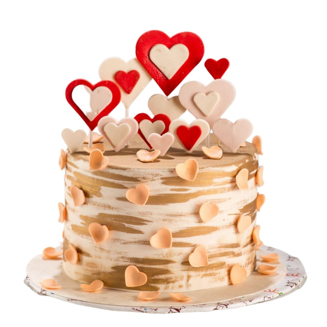 Make a Happy Anniversary Cake with a couple name edit