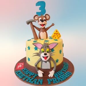 Fun 1 Kg Terrific Tom And Jerry Kids Birthday Cake from Cake Square Chennai