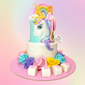 Adventurous Unicorn Birthday Cake 4 Kg. A magical unicorn-themed cake, perfect for a fantasy-inspired birthday party.