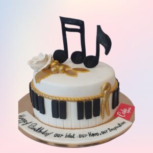 Melodious Amazing Music Theme Birthday Cake 1 Kg from Cake Square Chennai