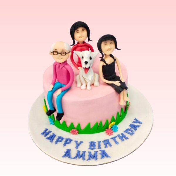 Heartwarming Best 1 Kg Family Birthday Cake for Moms for moms from Cake Square Chennai