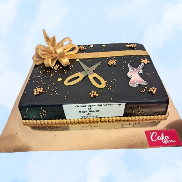 "Best Chocolate Square Birthday Cake 2 Kg. Elegant 2kg square chocolate birthday cake with rich cocoa decorations"