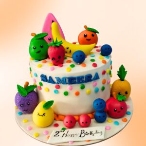 Colorful Best Fantastic Fruits Birthday Cake 2 Kg from Cake Square Chennai