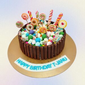 Colorful Best Latest Lollipop Kit kat 1 Kg Birthday Cake from Cake Square Chennai