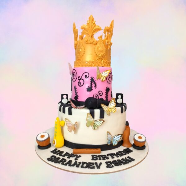 Regal Best Musical Crown Girls First Birthday Cake 5 Kg for girls from Cake Square Chennai