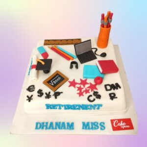 Heartfelt Best Teachers Retirement Cakes 2 Kg from Cake Square Chennai