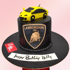 Sleek Daring Lamborghini Car Birthday Cake 1 Kg from Cake Square Chennai