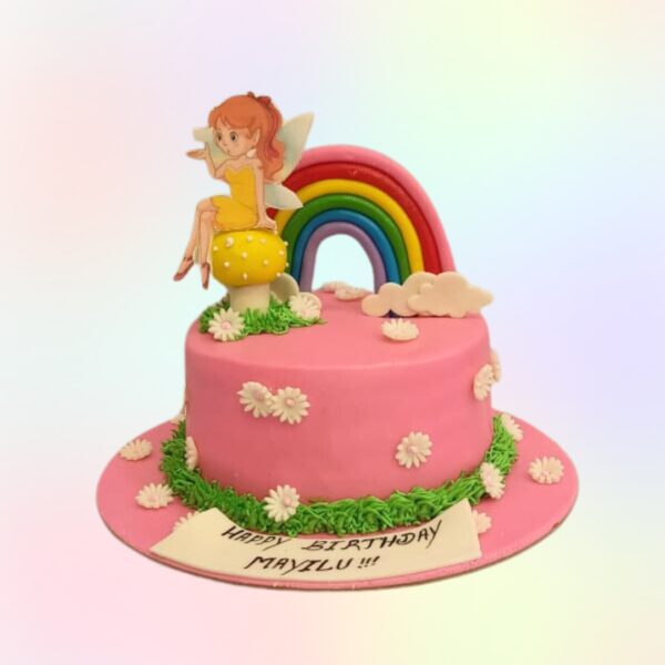 Fearless Fairy Birthday Cake 1 Kg. A magical fairy-themed cake, perfect for a fearless teenage girl.