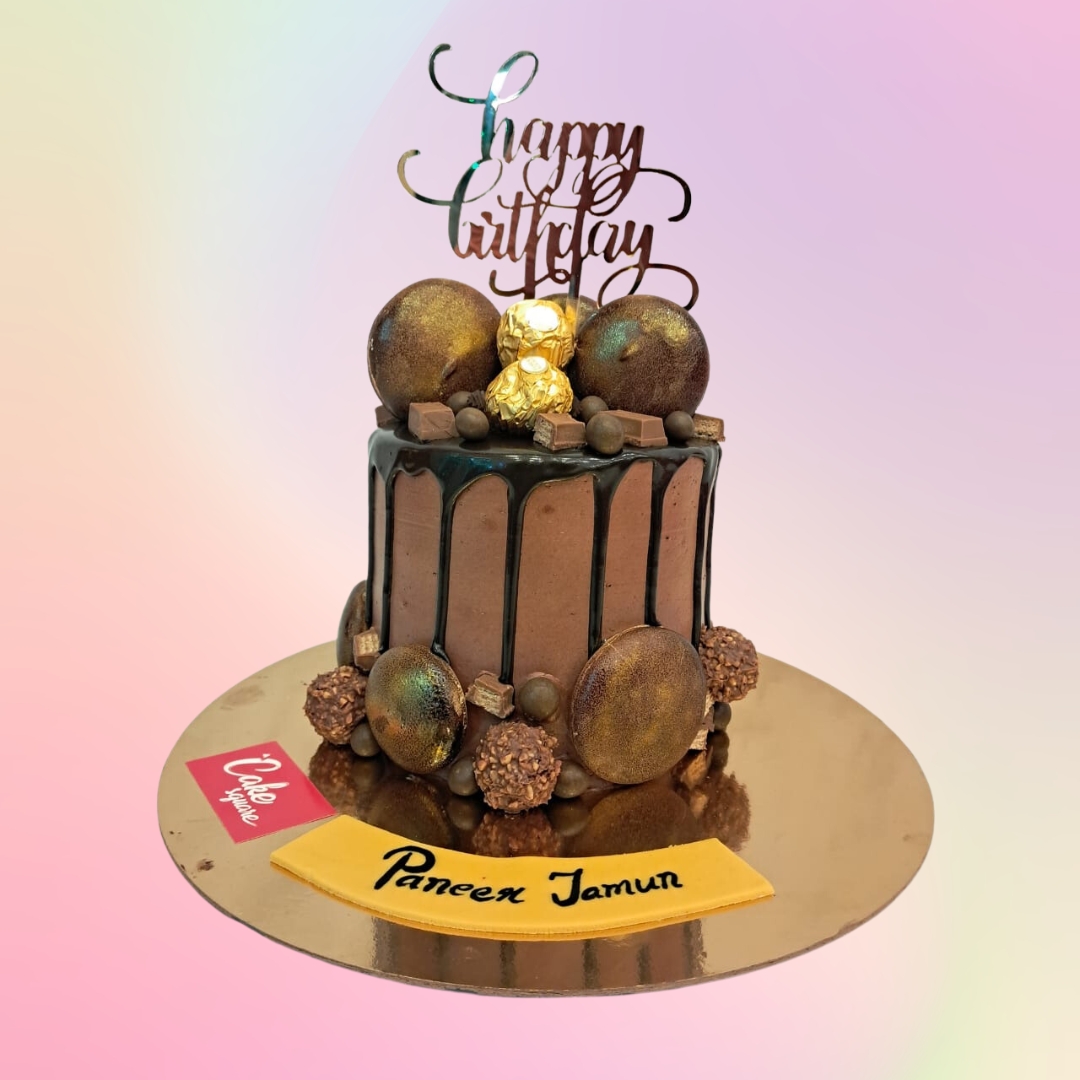 Decadent Full Chocolate Birthday Cake 1 Kg from Cake Square Chennai