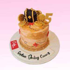 Girls Fancy Birthday Cake 1 Kg. Whimsical 1kg girls' birthday cake with colorful decorations and playful design