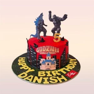 Monstrous Great Godzilla Theme Birthday Cake 1 Kg from Cake Square Chennai