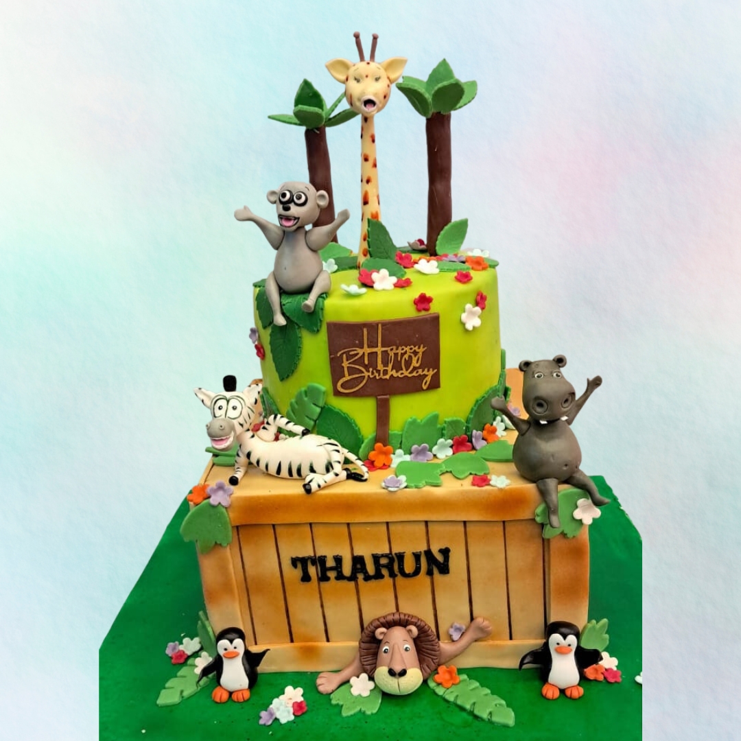 Magnificent Madagascar Kids Birthday Cakes 4 Kg from Cake Square Chennai