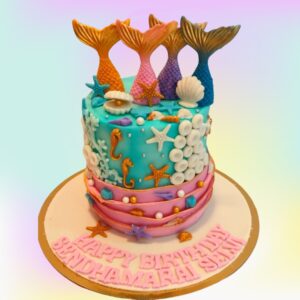 Enchanting Mesmerizing Mermaid Theme Girls Birthday Cake 2 Kg for girls from Cake Square Chennai