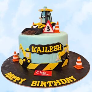 Exciting Perfect Construction Theme 3rd Birthday Cake 1 Kg from Cake Square Chennai