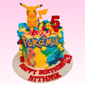 Exciting Pokeman Theme 1 Kg Kids Birthday Cake for kids from Cake Square Chennai