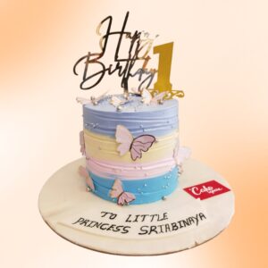 Premium Birthday Cake For Girls 1 Kg designed for girls, featuring delicate and feminine decorations, ideal for a special celebration.