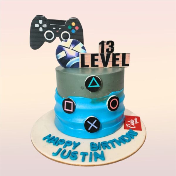 "A Speedy X-box Gaming Theme Boys Birthday Cake 1 Kg for boys, 1 kg, from Cake Square Chennai, perfect for young gamers."