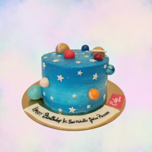 Cosmic Stunning Space theme Birthday Cake 1 Kg from Cake Square Chennai