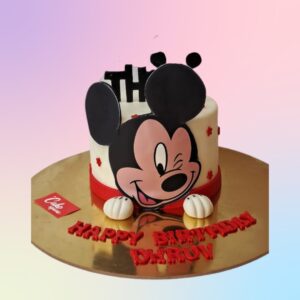 Trendy Stylish Mickey Theme 1 Kg Birthday Cake from Cake Square Chennai