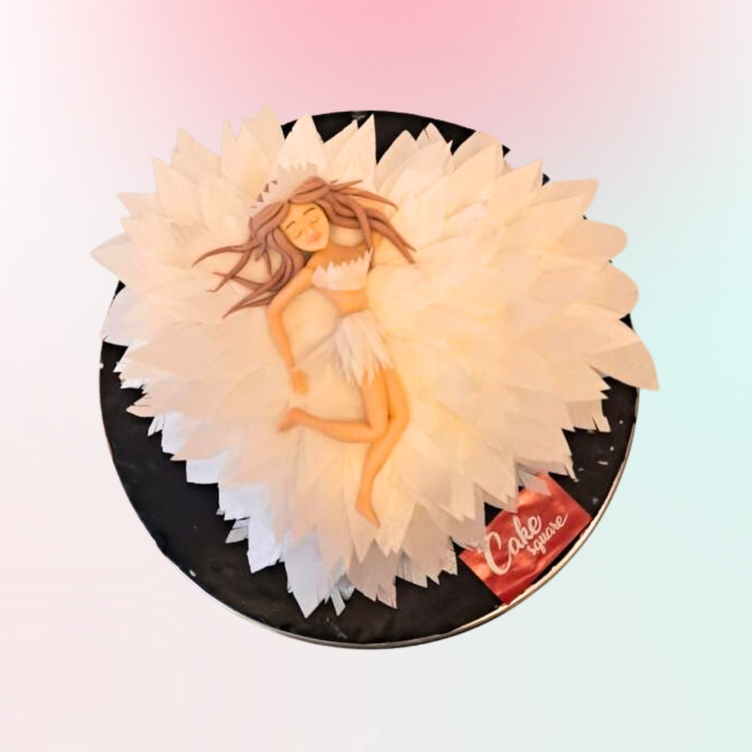 Number one Angel theme cake by bbkakes #angel #angelwings … | Flickr