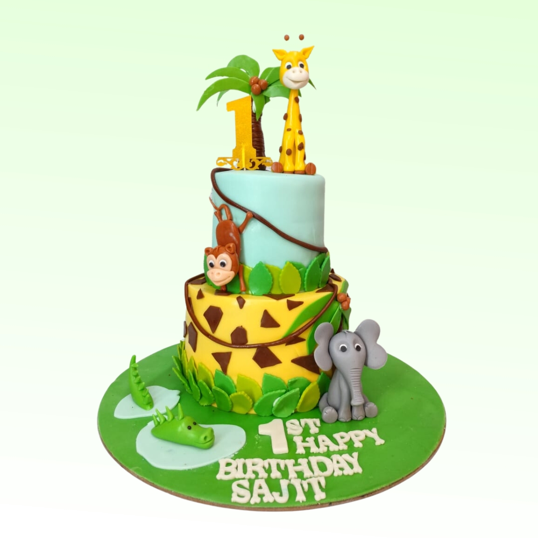 Cake krafts Trivandrum - Forest theme cake for Achyuth Eggless cake with  pineapple fresh fruit frosting. #egglesscake #pineapplefreshfruitcake  #themecakestrivandrum #forestthemecakes #partycakestrivandrum | Facebook