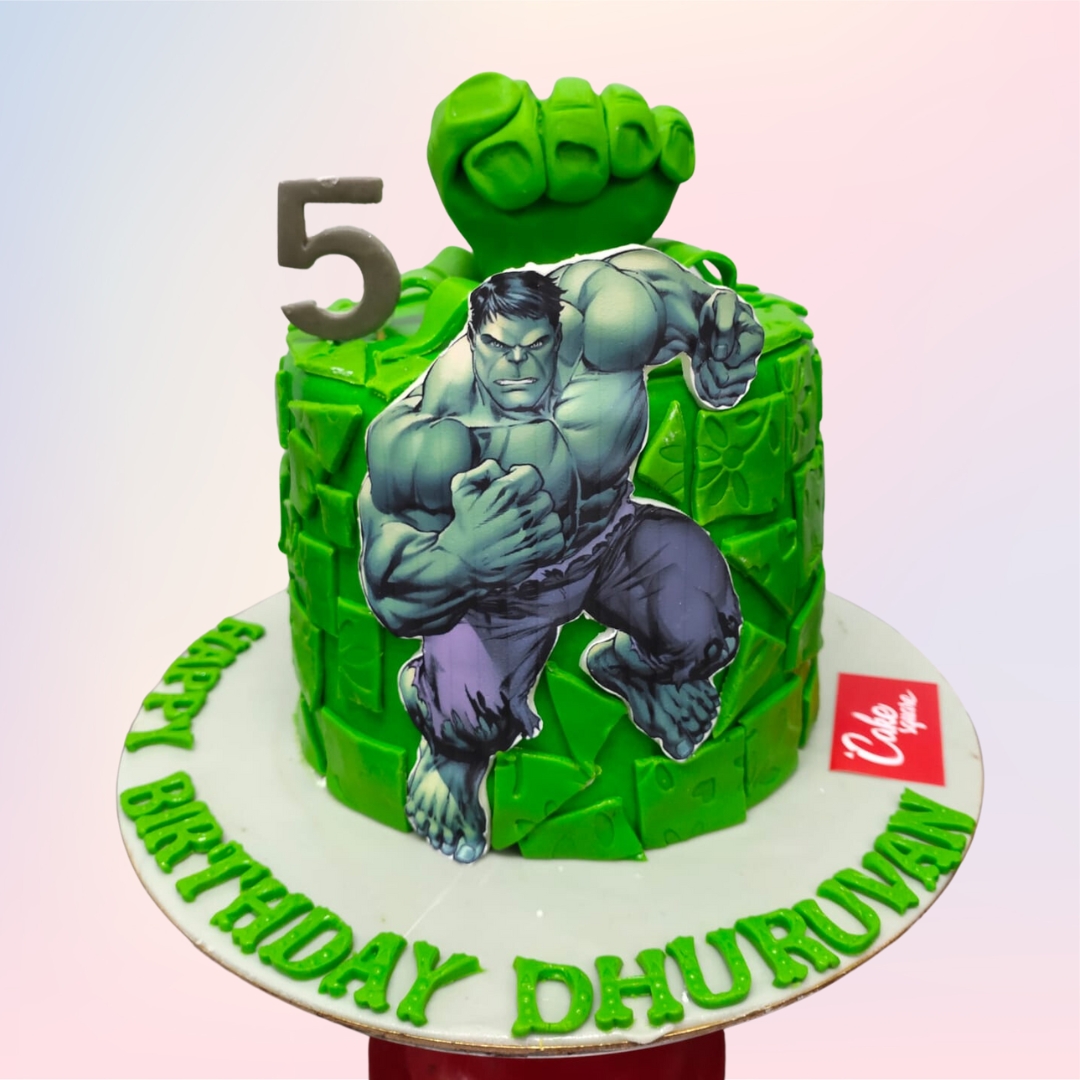 Hulk Themed Photo Cake - Luv Flower & Cake