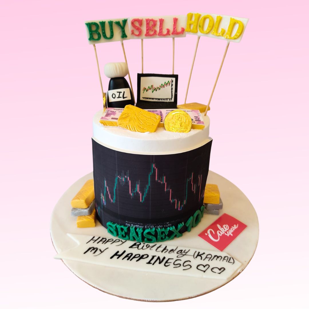Stock Market Theme cake Order... - Teju's cake creations | Facebook